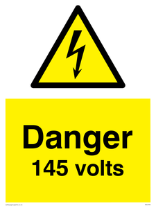Danger 145 volts