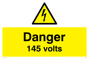 Danger 145 volts