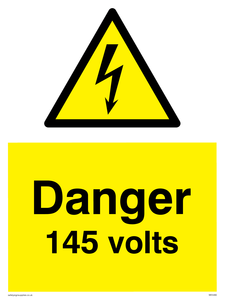 Danger 145 volts