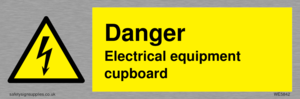 Danger Electrical equipment cupboard