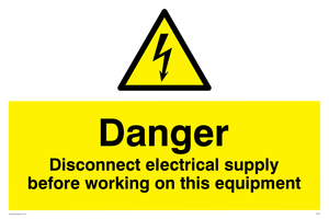 Disconnect before working