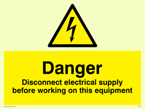 Disconnect before working