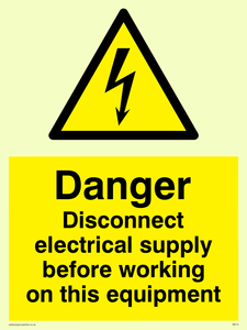 Disconnect before working