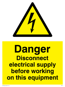 Disconnect before working