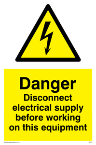 Disconnect before working