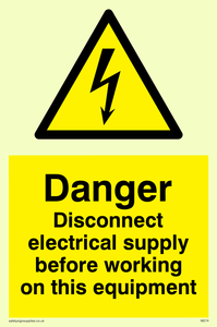 Disconnect before working