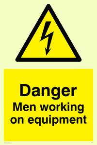 danger men working on equipment