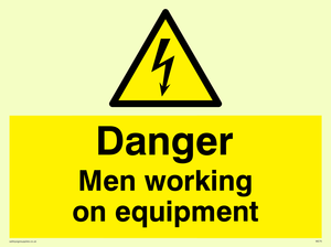 danger men working on equipment