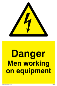 danger men working on equipment