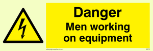 danger men working on equipment