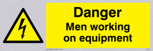 danger men working on equipment
