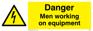 danger men working on equipment