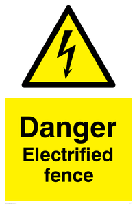 danger electrified fence