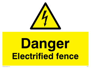 danger electrified fence
