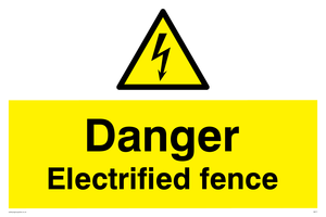 danger electrified fence