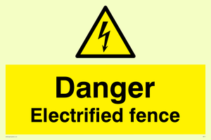 danger electrified fence