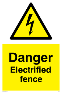 danger electrified fence