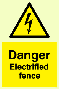 danger electrified fence