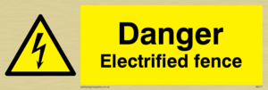 danger electrified fence
