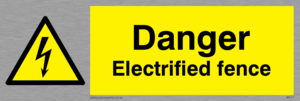 danger electrified fence