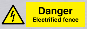 danger electrified fence