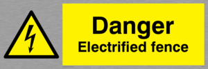 danger electrified fence