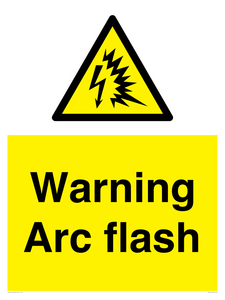 Warning Arc flash