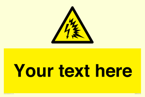 Custom warning Arc flash
