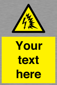 Custom warning Arc flash