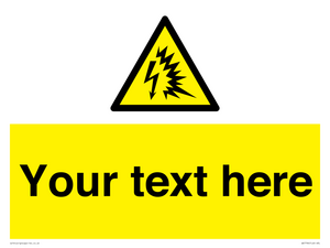 Custom warning Arc flash