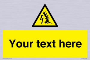Custom warning Arc flash
