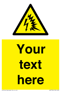 Custom warning Arc flash