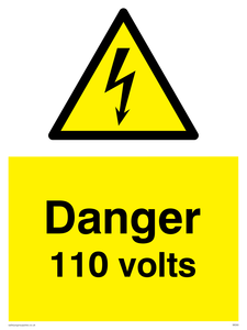 danger 110 volts