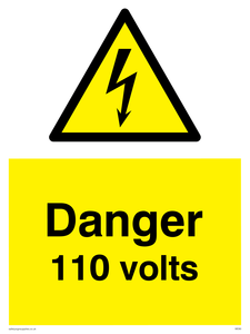 danger 110 volts