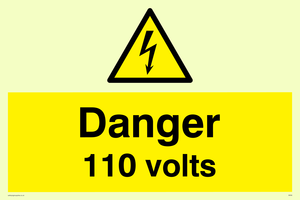danger 110 volts
