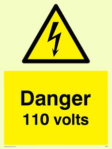 danger 110 volts