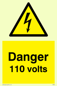 danger 110 volts