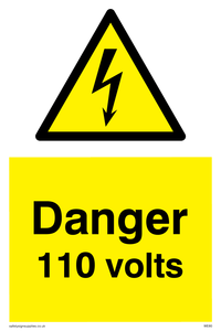 danger 110 volts