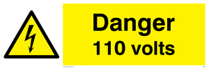 danger 110 volts
