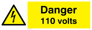 danger 110 volts