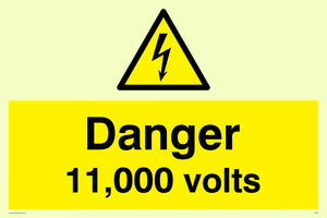 Danger 11000 volts