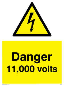 Danger 11000 volts