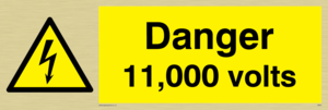 Danger 11000 volts