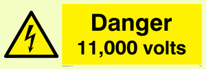 Danger 11000 volts