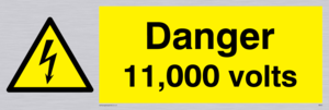 Danger 11000 volts