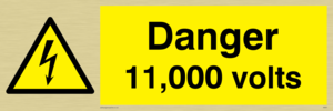 Danger 11000 volts