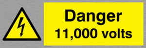 Danger 11000 volts