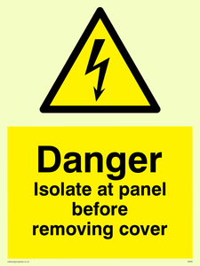 Isolate before removing cover