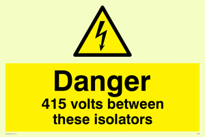 415 volts between isolators