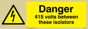 415 volts between isolators
